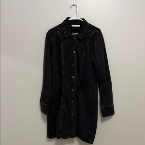 Abercrombie & Fitch Black Denim Dress